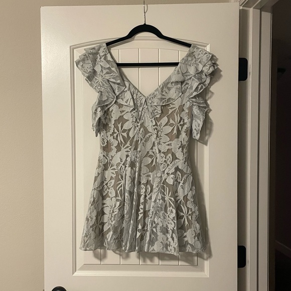 LoveShackFancy Lace Dress with Ruffles - Picture 2 of 3